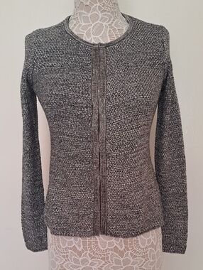 Charter Club Gray Marled Knit Cardigan